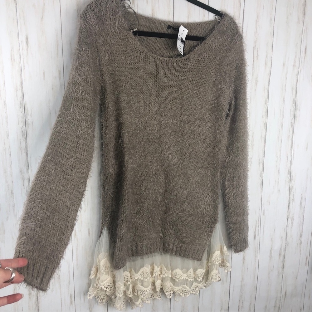 LF qed London fuzzy sweater